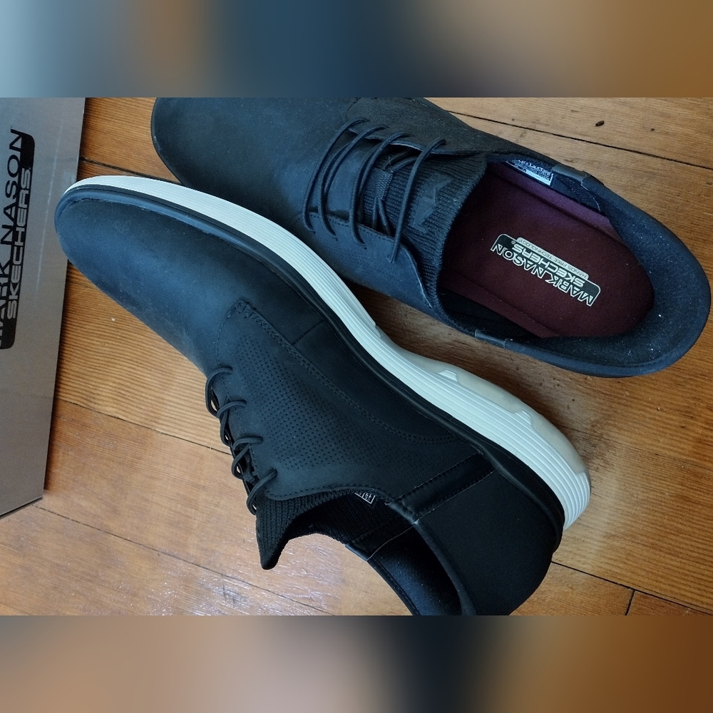 Mark Nason Black Slip On Men's Shoes